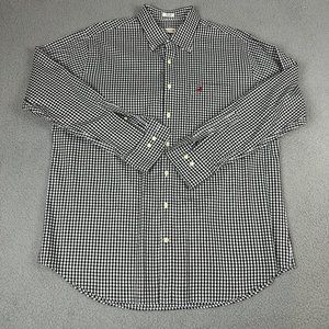 Peter Millar Shirt Mens Extra Large Gray Check Alabama Crimson Tide Button-Up